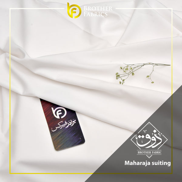 Maharaja Suiting Brother Fabrics – Royal Ivory White