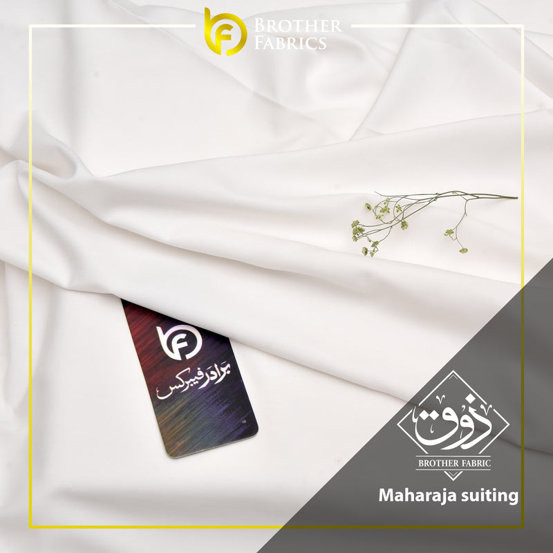 Maharaja Suiting Brother Fabrics – Royal Ivory White
