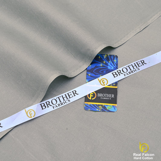 Brother Fabrics Real Falcon Hard Cotton – Stone Grey Premium Suiting Fabric