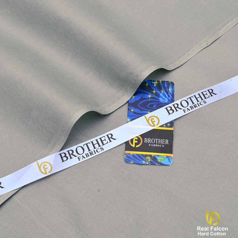 Brother Fabrics Real Falcon Hard Cotton – Stone Grey Premium Suiting Fabric
