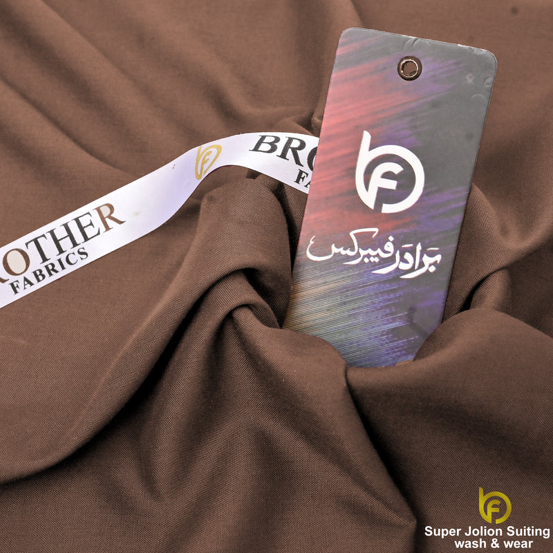 Super Jolion Wash & Wear Suiting Fabric – Coffee Brown