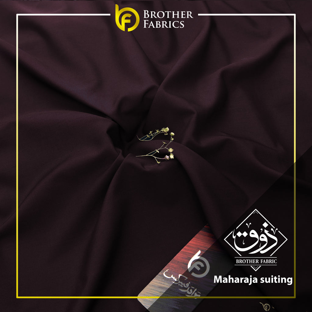 Brother Fabrics Maharaja Suiting – Imperial Burgundy Premium Wash & Wear Fabric