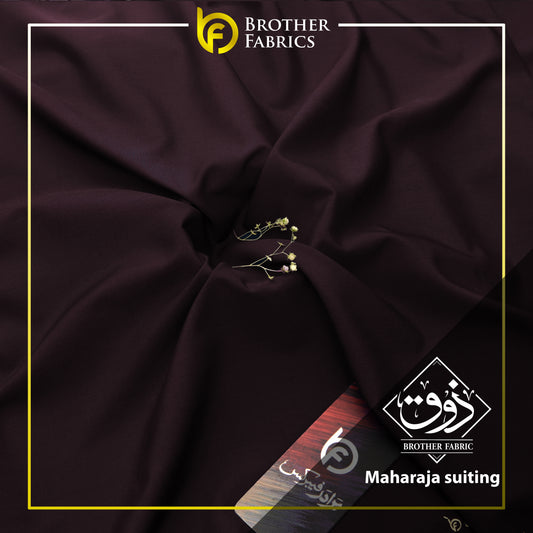 Brother Fabrics Maharaja Suiting – Imperial Burgundy Premium Wash & Wear Fabric