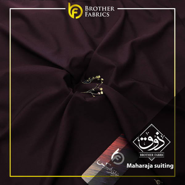 Brother Fabrics Maharaja Suiting – Imperial Burgundy Premium Wash & Wear Fabric