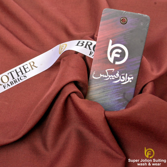 Super Jolion Wash & Wear Suiting Fabric – Mahogany