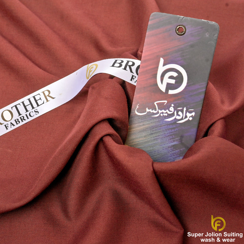 Super Jolion Wash & Wear Suiting Fabric – Mahogany