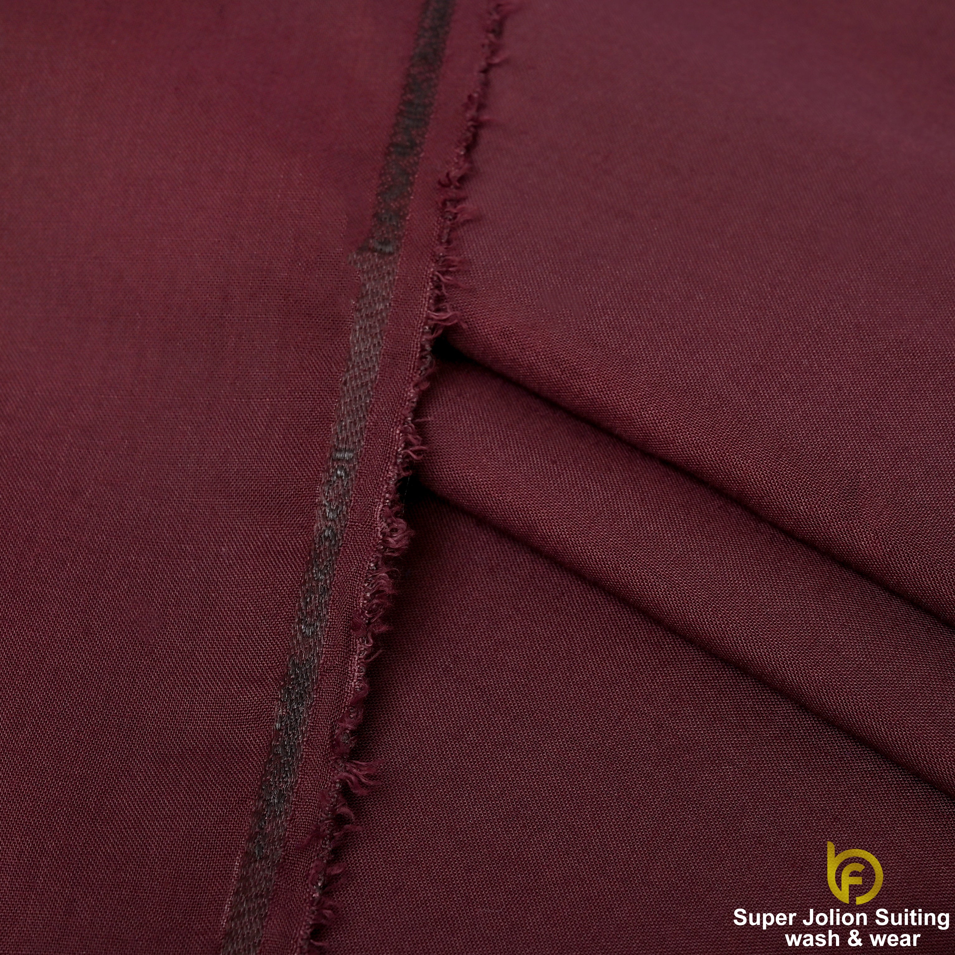 Super Jolion Wash & Wear Suiting Fabric – Maroon Burgundy