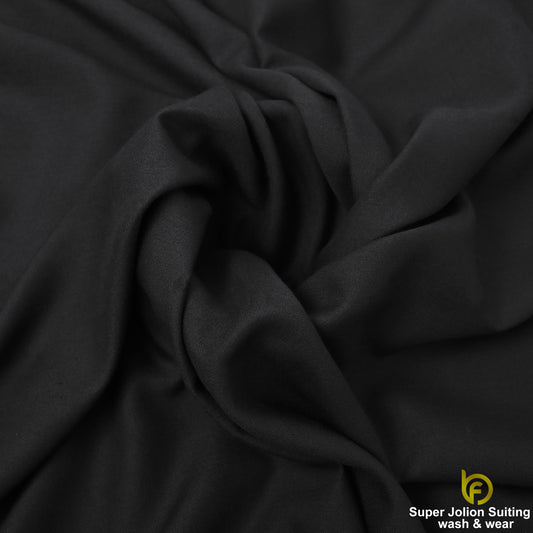 Super Jolion Wash & Wear Suiting Fabric – Jet Black