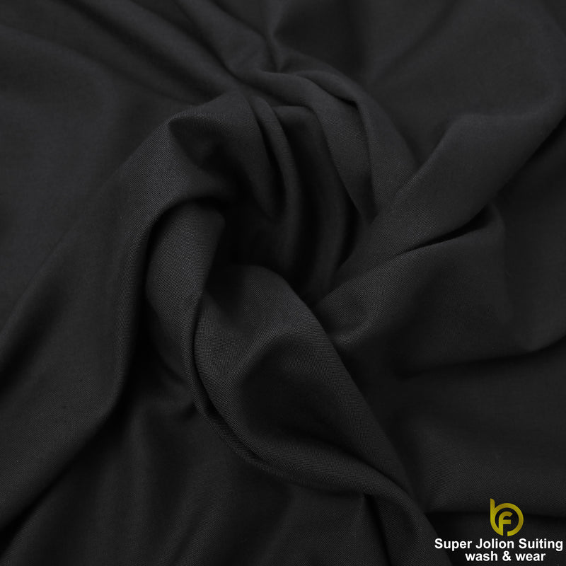 Super Jolion Wash & Wear Suiting Fabric – Jet Black