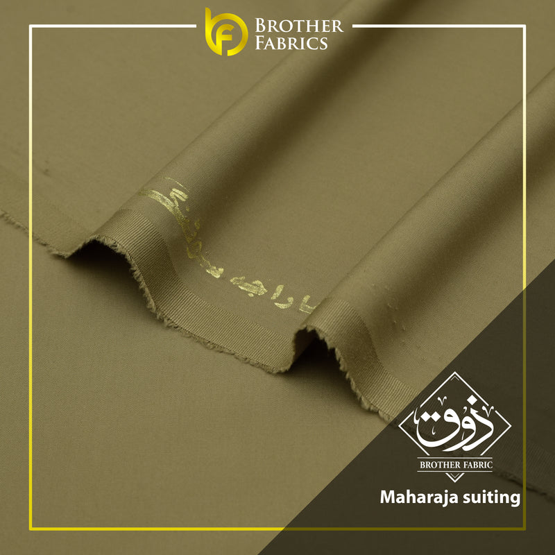Maharaja Suiting Brother Fabrics – Olive Sage Prestige