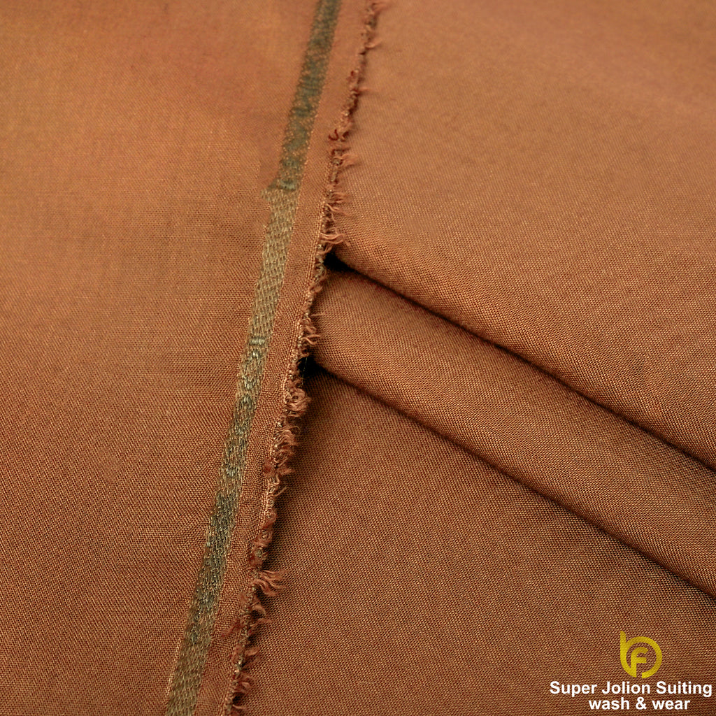 Super Jolion Wash & Wear Suiting Fabric – Camel Brown