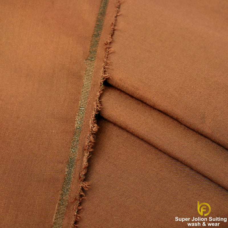 Super Jolion Wash & Wear Suiting Fabric – Camel Brown