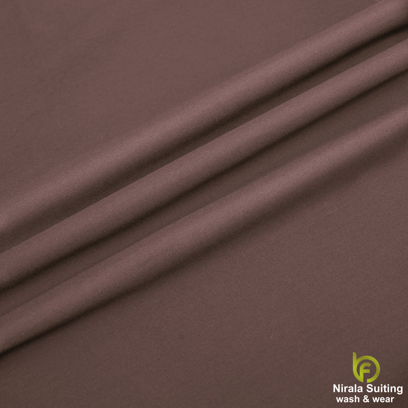 Brother Fabrics Nirala Gold – Walnut Brown | Premium Wash & Wear Fabric