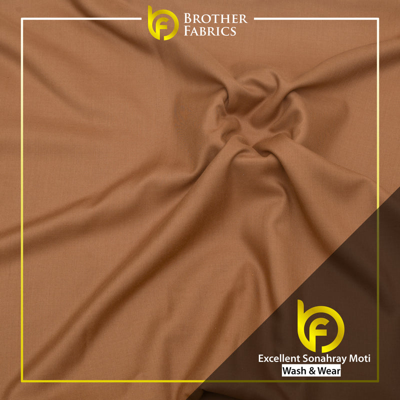 Brother Fabrics Excellent Sonahray Moti – Warm Camel Wash & Wear Fabric