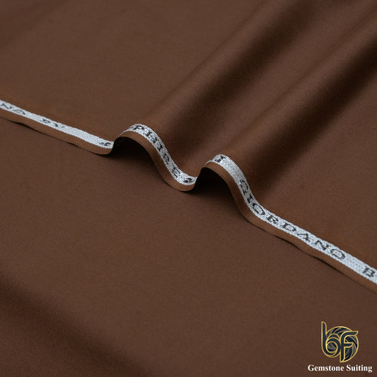 Gemstone Brown Premium Suiting Fabric-1