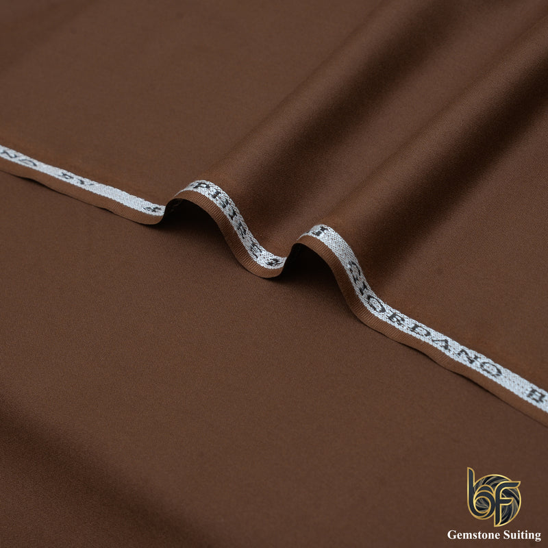Gemstone Brown Premium Suiting Fabric-1
