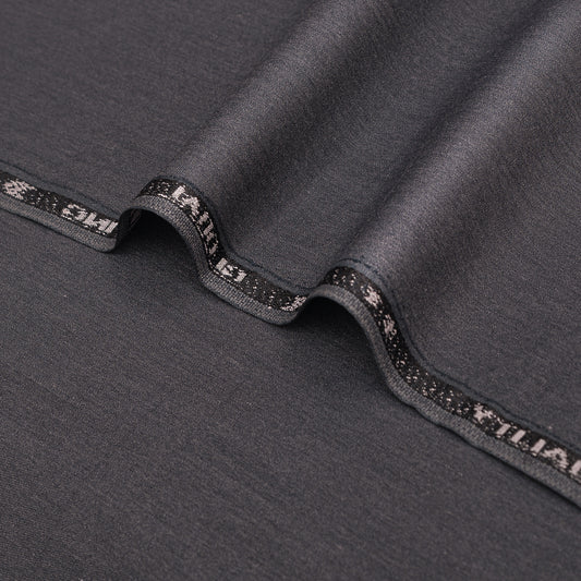Premium Dark Charcoal Grey Unstitched Men’s Suiting Fabric