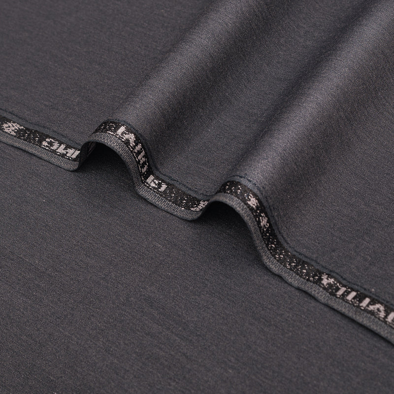Premium Dark Charcoal Grey Unstitched Men’s Suiting Fabric