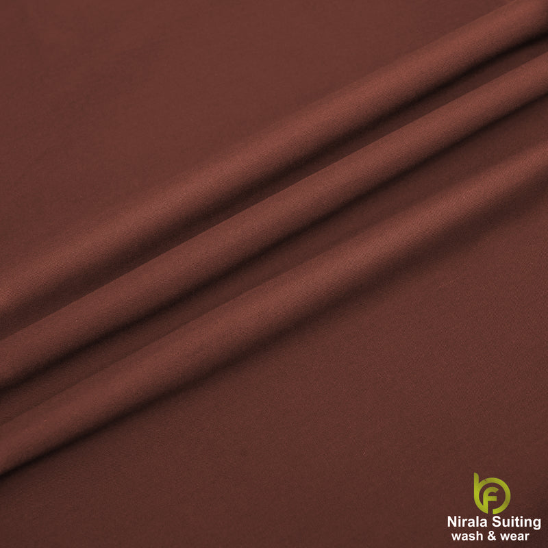 Brother Fabrics Nirala Gold – Chestnut Bronze | Premium Wash & Wear Fabric