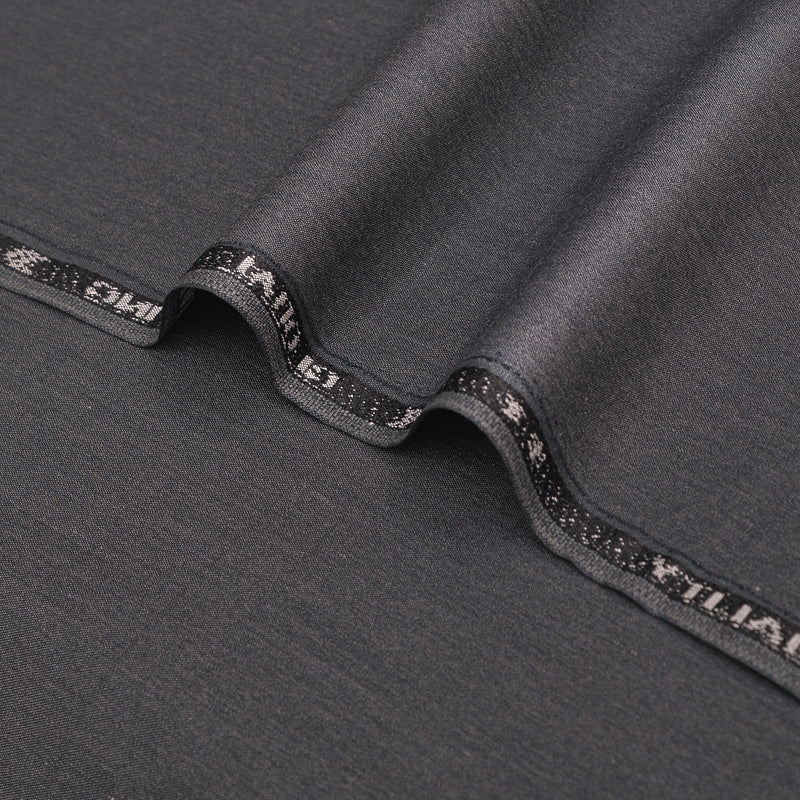 Premium Dark Charcoal Grey Unstitched Men’s Suiting Fabric
