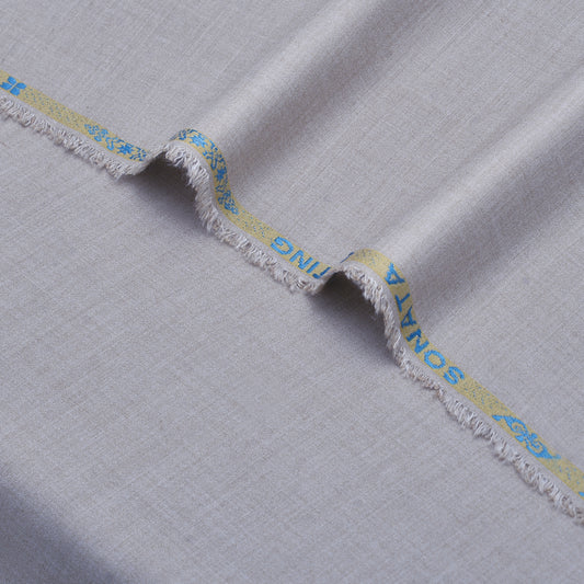 Sonata Premium Textured Ash Grey Unstitched Men’s Suiting Fabric