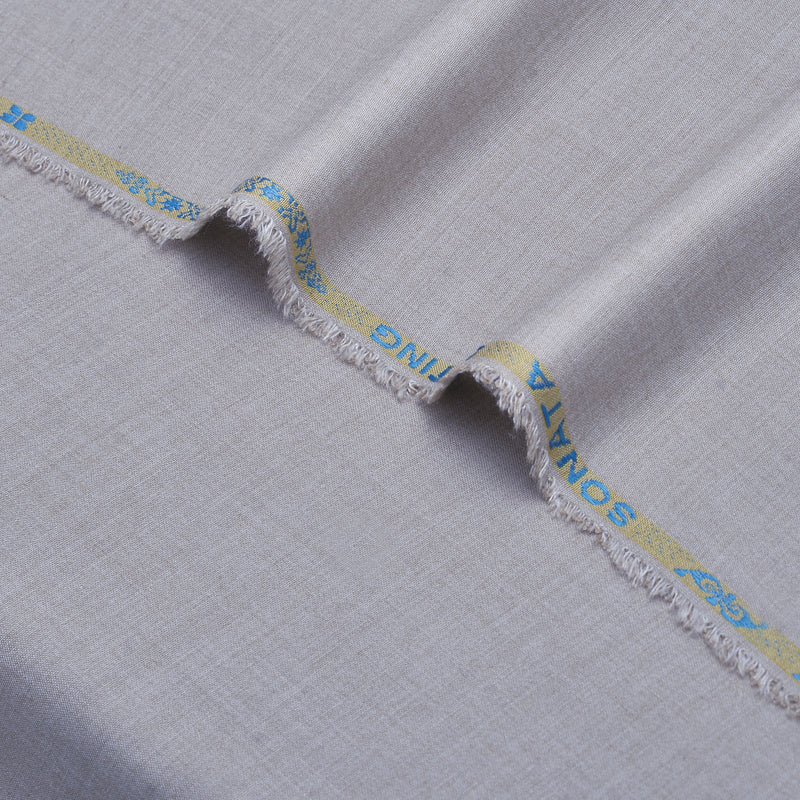 Sonata Premium Textured Ash Grey Unstitched Men’s Suiting Fabric