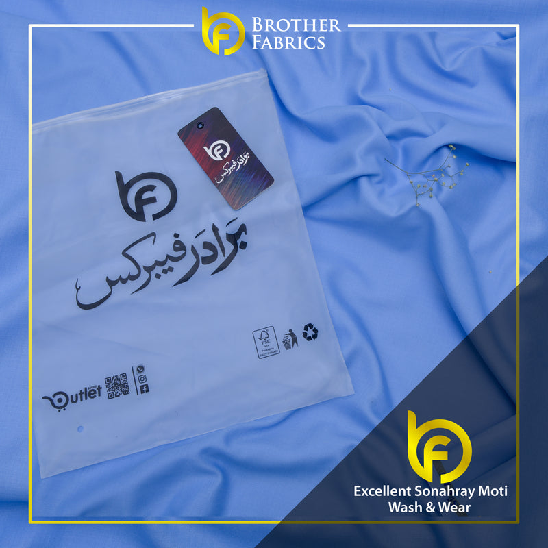 Brother Fabrics Excellent Sonahray Moti Wash & Wear – Sky Sapphire
