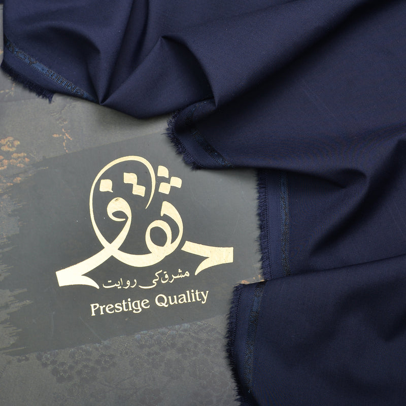 Midnight Black Premium Suiting Fabric-1
