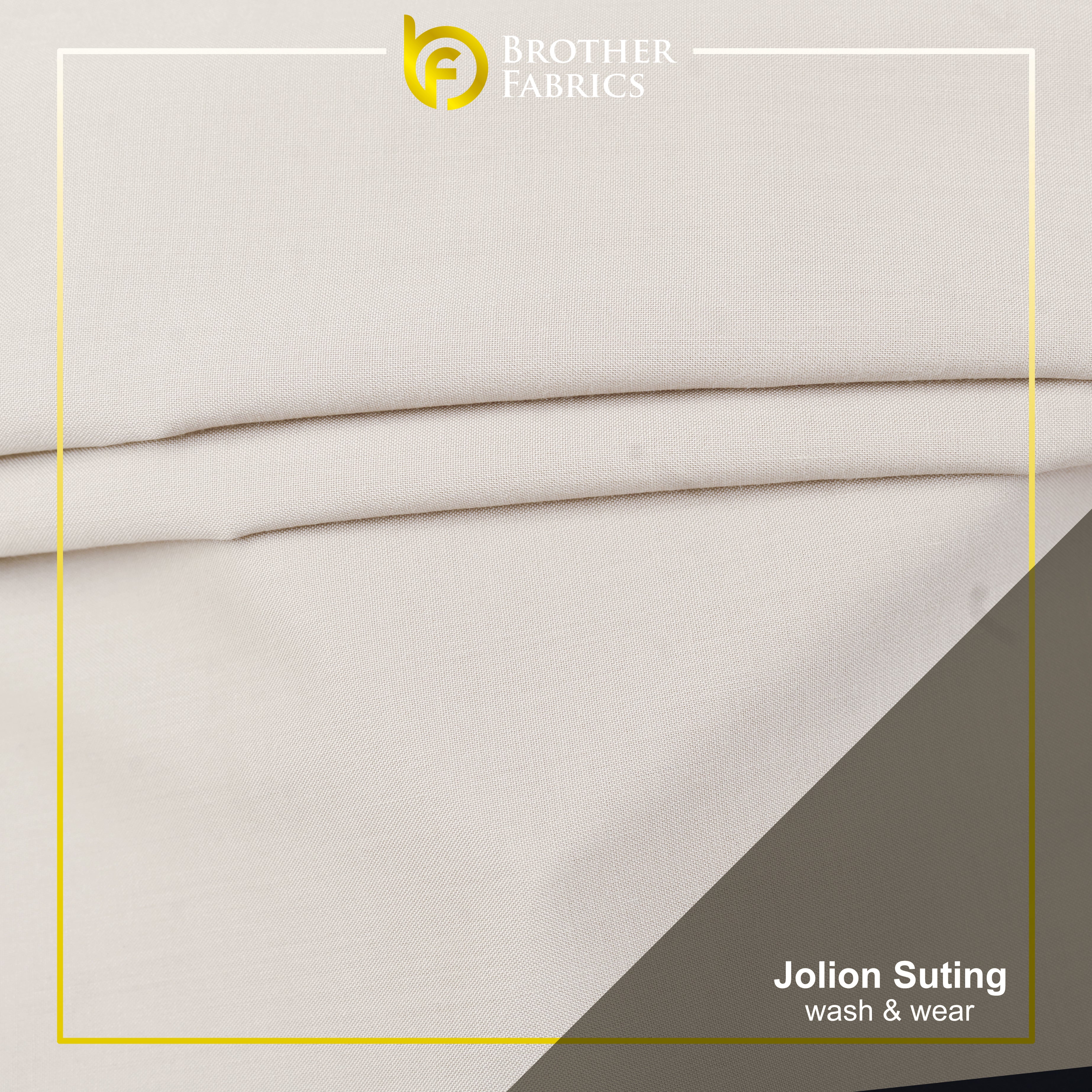 Brother Fabrics Jolion Suiting Wash & Wear – Ivory White