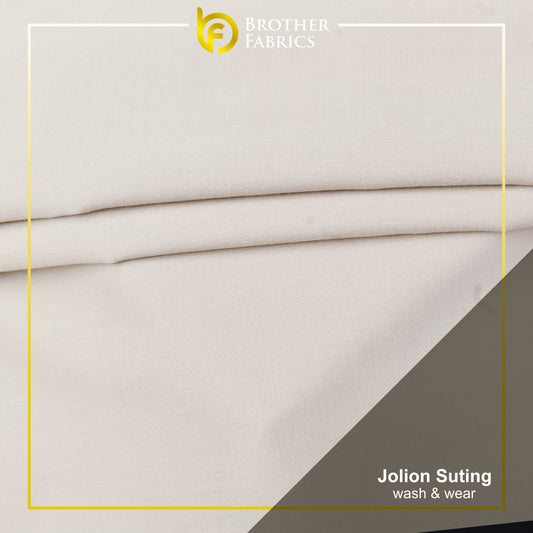 Brother Fabrics Jolion Suiting Wash & Wear – Ivory White