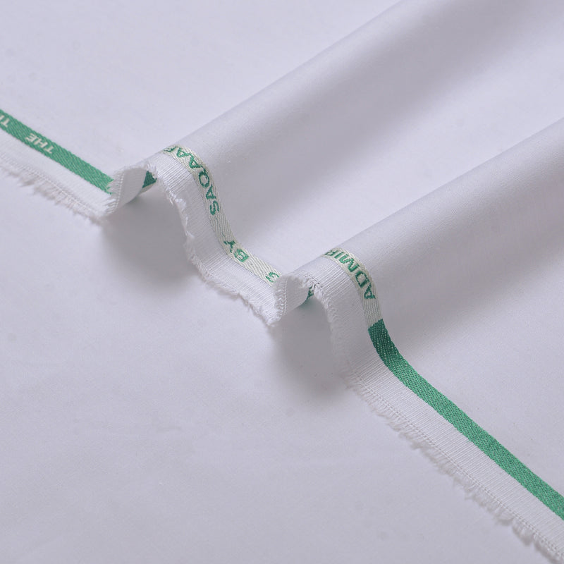 Elegant Crisp White Unstitched Fabric-11