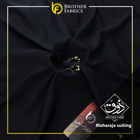 Maharaja Suiting – Brother Fabrics Imperial Midnight Black