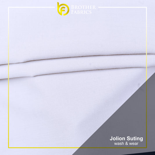 Brother Fabrics Jolion Suiting Wash & Wear – Classic White