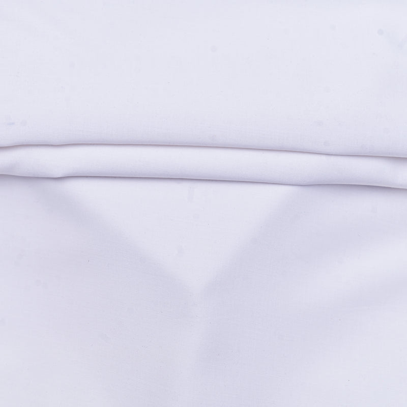 Classic Pure White Unstitched Wash & Wear Fabric for Men’s Suits-2