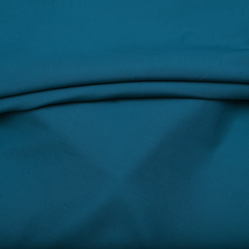 Classic Teal Blue Unstitched Wash & Wear Fabric for Men’s Suits-2