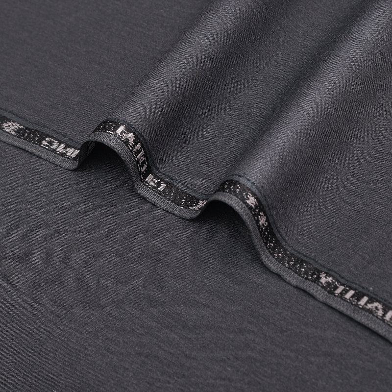 Premium Dark Charcoal Grey Unstitched Men’s Suiting Fabric