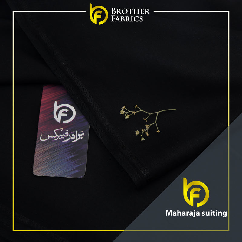 Aqua Black Premium Maharaja Suiting | Brother Fabrics