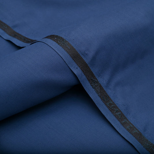 Classic Steel Blue Unstitched Wash & Wear Fabric for Men’s Suits-9