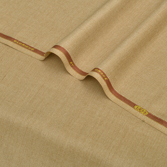 Grace Glorious Premium Golden-Beige Unstitched Men’s Suiting Fabric