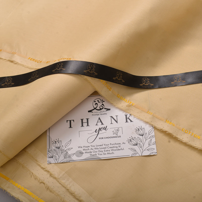 Premium Champagne Beige Cotton Fabric – Elegant, Refined & Timeless-1