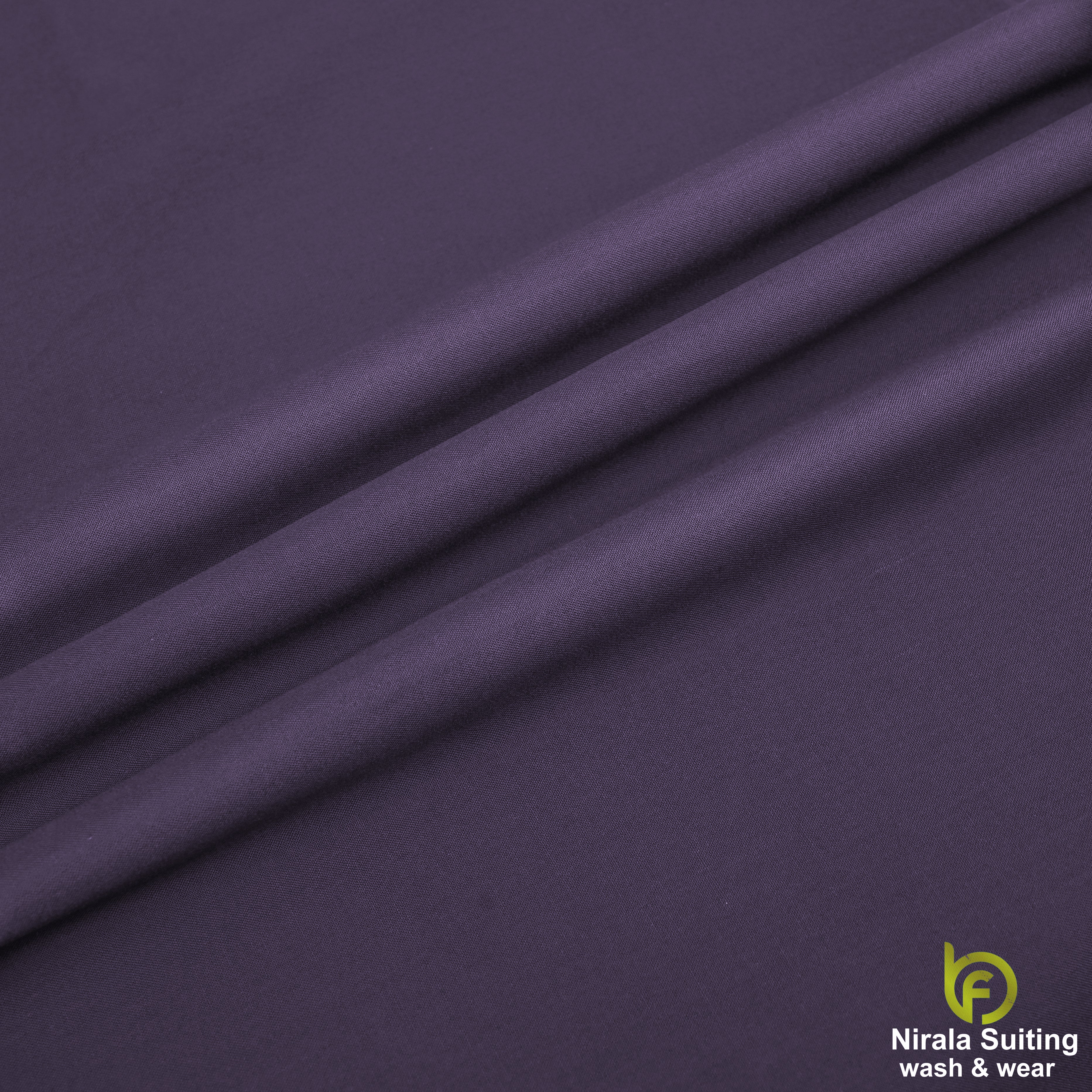 Brother Fabrics Nirala Gold – Royal Plum | Premium Wash & Wear Fabric