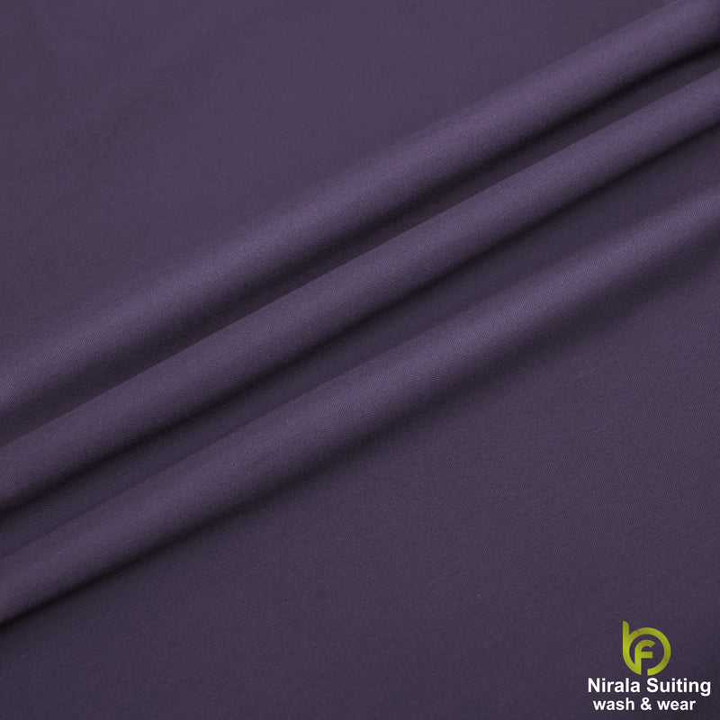 Brother Fabrics Nirala Gold – Royal Plum | Premium Wash & Wear Fabric