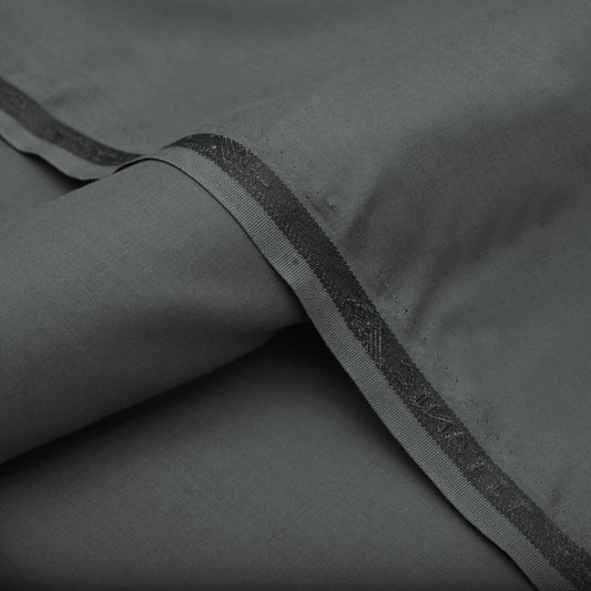 Classic Charcoal Grey Unstitched Wash & Wear Fabric for Men’s Suits-10