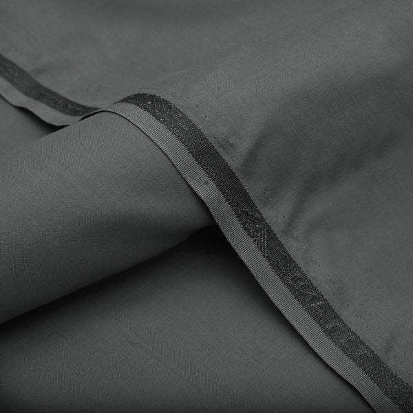Classic Charcoal Grey Unstitched Wash & Wear Fabric for Men’s Suits-10