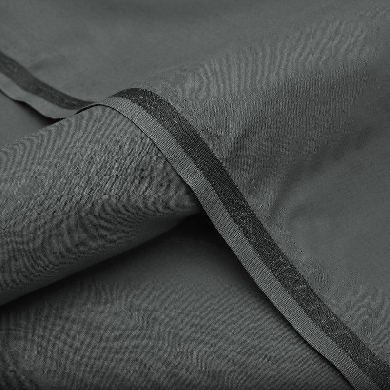 Classic Charcoal Grey Unstitched Wash & Wear Fabric for Men’s Suits-10