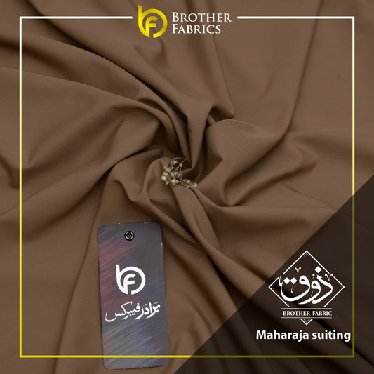 Maharaja Suiting Brother Fabrics – Desert Walnut