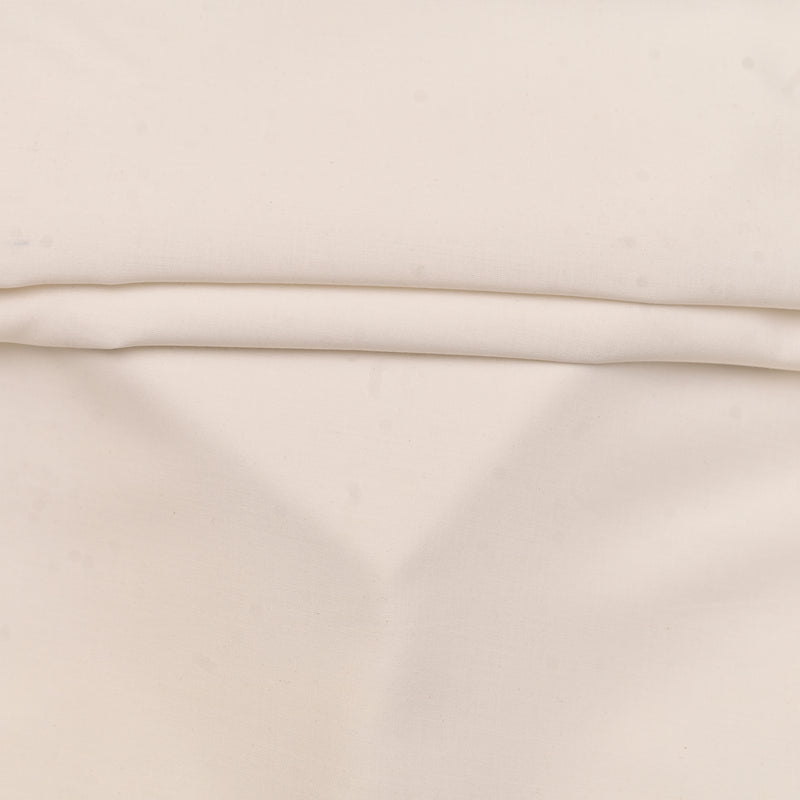 Classic Cream Off-White Unstitched Wash & Wear Fabric for Men’s Suits-1