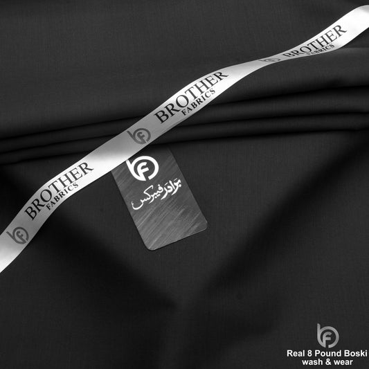 Midnight Black Real 8 Pound Boski Wash & Wear | Brother Fabrics
