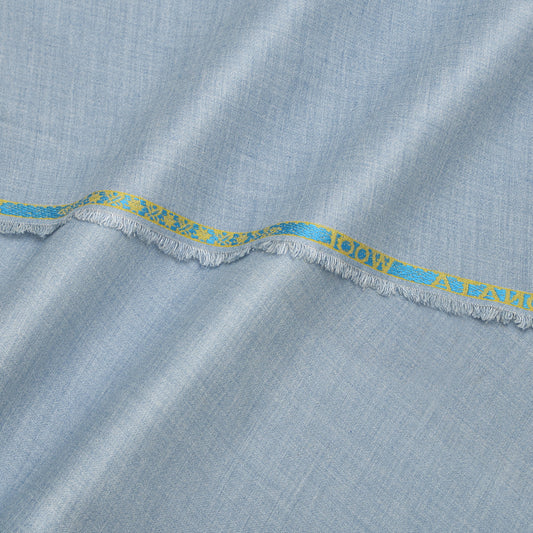 Sonata Premium Textured Sky Blue Unstitched Men’s Suiting Fabric