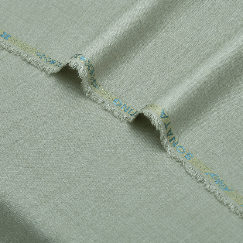 Sonata Premium Textured Sage Green Unstitched Men’s Suiting Fabric